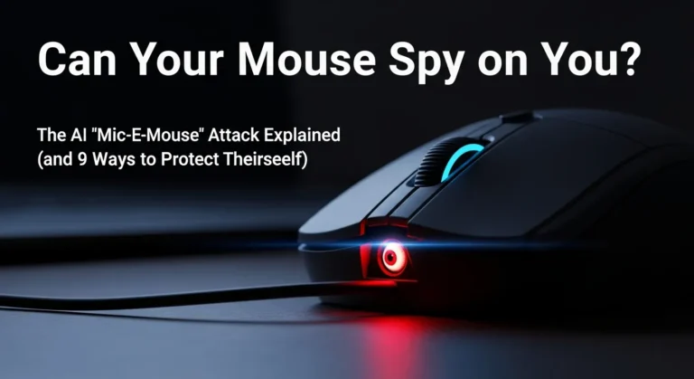 Can Your Mouse Spy on You? The AI “Mic-E-Mouse” Attack Explained (and 9 Ways to Protect Yourself)